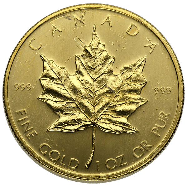 GOLD CANADIAN MAPLE LEAFS